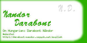 nandor darabont business card